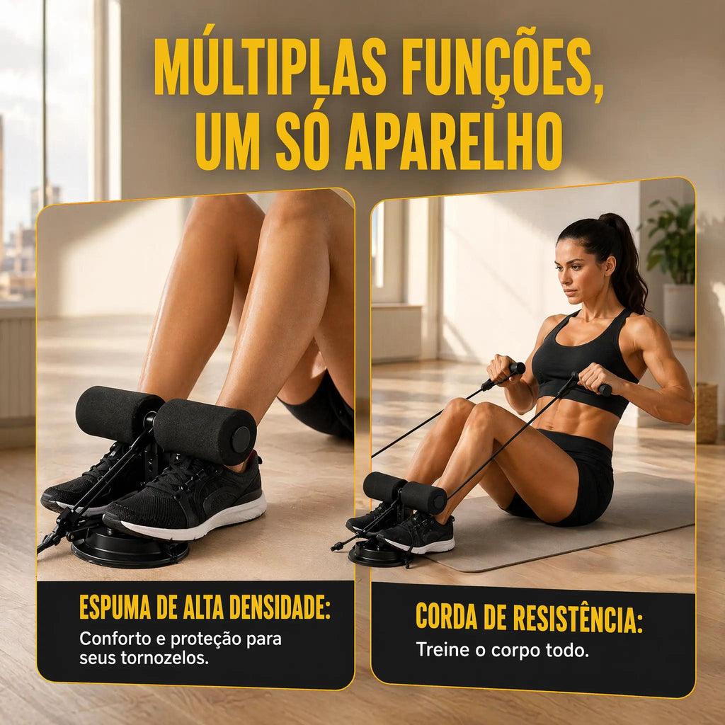 Luminus™ FitPro – Aparelho Multifuncional para Abdominal e Treino Completo + Relógio Grátis