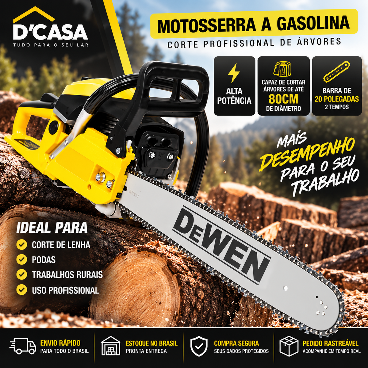 DeWEN Professional 20” – Força e Precisão