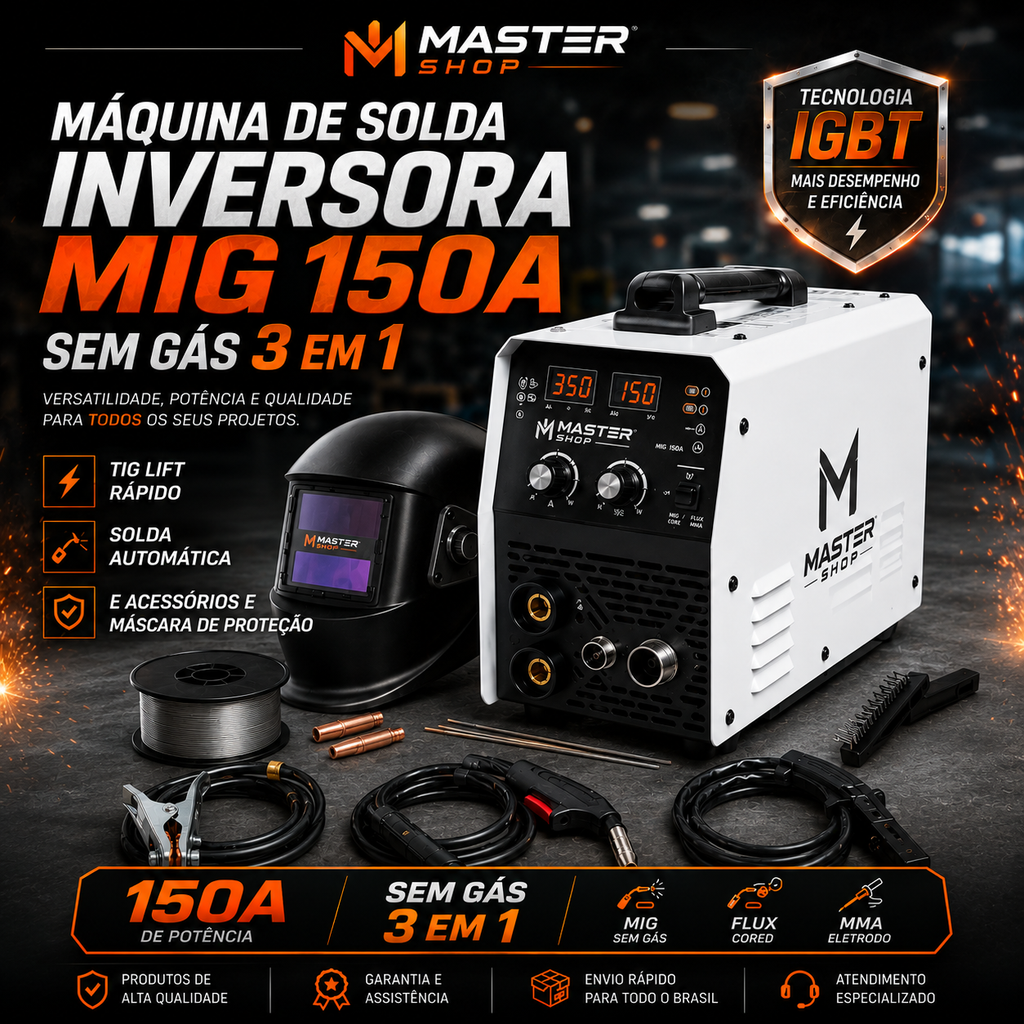 Mini Máquina de Solda Turbo Weld Ultra Potente - 1 ANO DE GARANTIA