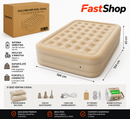 Inflável Premium com Bomba Elétrica Embutida 4000mAh – Conforto de Cama Real em Minutos