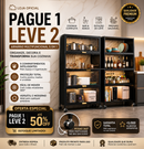 🔥 Pague 1 Leve 2 HOJE – Armário Multifuncional 5 em 1 com Rodas | Organize Sua Cozinha em Minutos