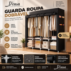 Guarda-Roupa Dobrável GIGANTE – Cabe Roupa, Calçado, Coberta e Muito Mais!