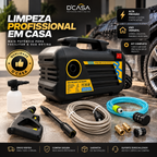 Lavadora de Alta Pressão Portátil 4800W – Kit Completo para Limpeza Pesada - BIVOLT