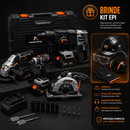 Kit Completo de Ferramentas Brushless 68V – Alto Torque, Alta Performance e Durabilidade - 1 ANO GARANTIA - ORIGINAL