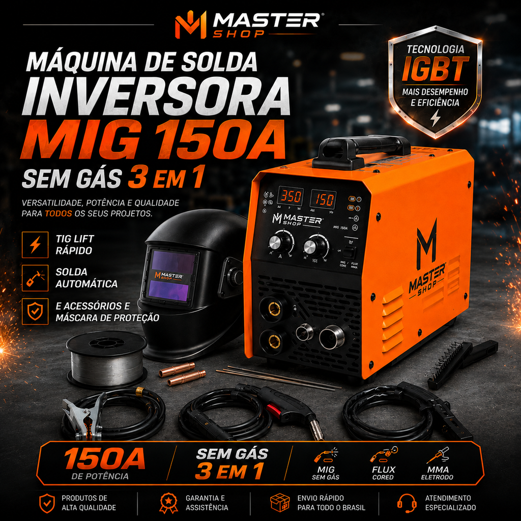 Mini Máquina de Solda Turbo Weld Ultra Potente - 1 ANO DE GARANTIA