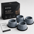 Kit com 4 Pés Anti Vibração Para Máquina de Lavar